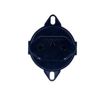 Tomada Tramontina 2 Polos 10A 250V Preta Para Caixa De Piso