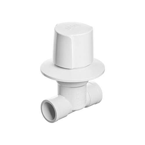 Registro De Pressão Herc Facilita 20mm Branco Com Canopla