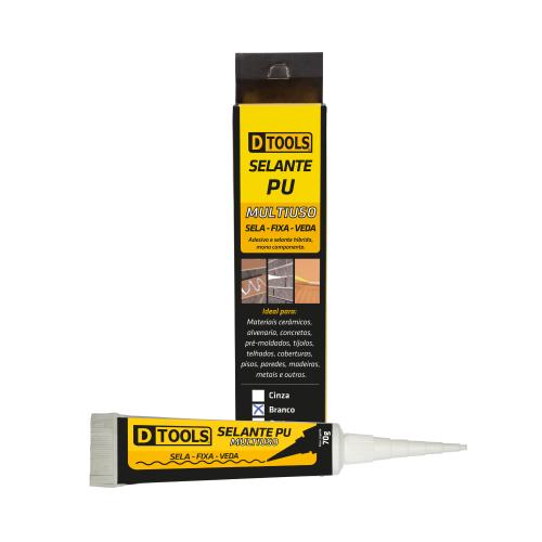 SELANTE PU MULTIUSO 70GR BRANCO DTOOLS