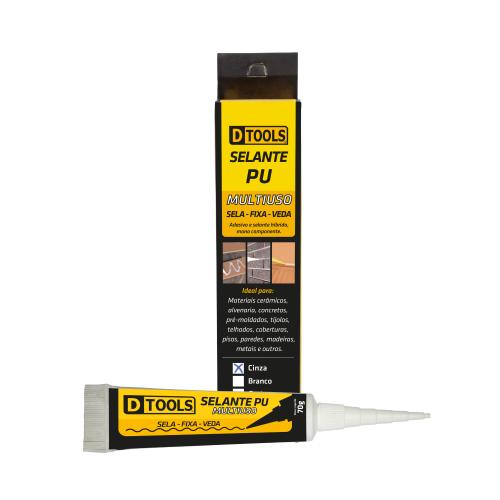 SELANTE PU MULTIUSO CINZA 70GR  DTOOLS