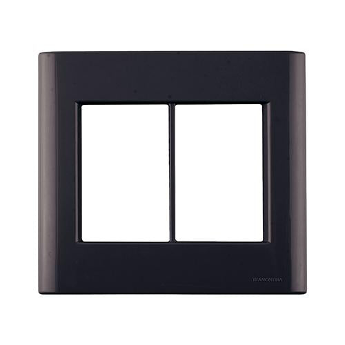 TRAMONTINA LIZ PLACA 4X4 6P JUNTOS GRAFITE