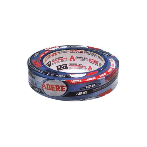 FITA CREPE PARA PINTURA AZUL ADERE 527S 24MMX50M