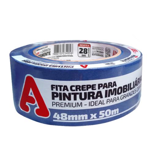 FITA CREPE PARA PINTURA AZUL ADERE 527S 48MMX50M