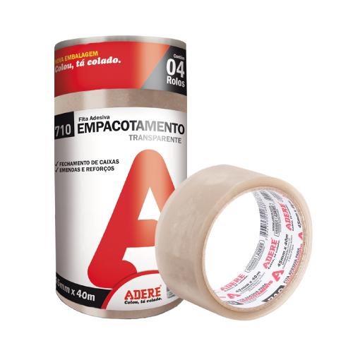 FITA LACRE 45MMX40MM TRANSP ADERE