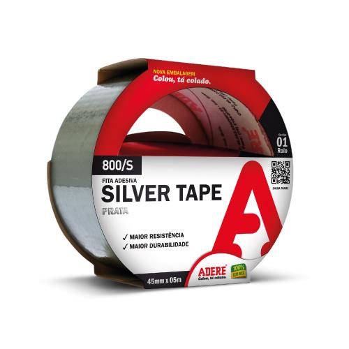 FITA SILVER TAPE PRATA ADERE 800 45MMX5M