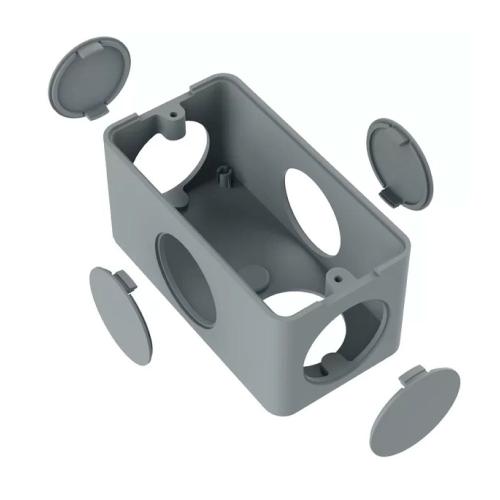 CAIXA CONDULETE 5 ENTRADAS 1/2" E 3/4" P/ ELETRODUTO CINZA - INPOL