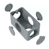 CAIXA CONDULETE 5 ENTRADAS 1/2" E 3/4" P/ ELETRODUTO CINZA - INPOL