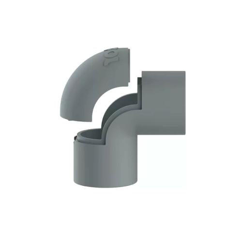 JOELHO COM JANELA 3/4" P/ ELETRODUTO CINZA - INPOL