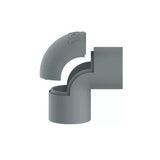 JOELHO COM JANELA 3/4" P/ ELETRODUTO CINZA - INPOL