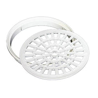 Grelha Quadrada de Plástico para Banheiro 100mm Branco