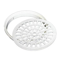 Grelha Quadrada de Plástico para Banheiro 100mm Branco