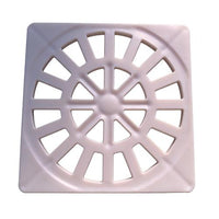 Grelha Para Ralo Quadrada 150mm Branca Diferpan