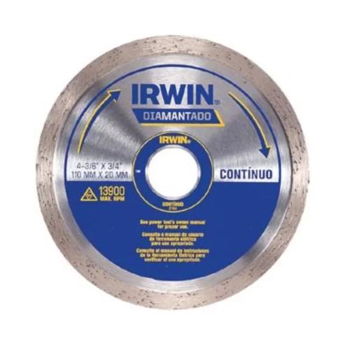 DISCO DIAMANTADO IRWIN PREMIUM LISO 4 3/8 110X20MM
