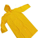 CAPA CHUVA PVC AMARELA C/FORRO/MANGA/CAPUZ T.GG