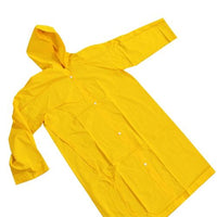 Capa Chuva PVC Amarela com Forro/Manga/Capuz T GG