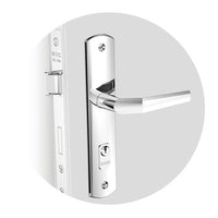 Fechadura Externa Soprano Popline Reta Cromada 45mm