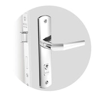 Fechadura Externa Soprano Popline Reta Cromada 45mm