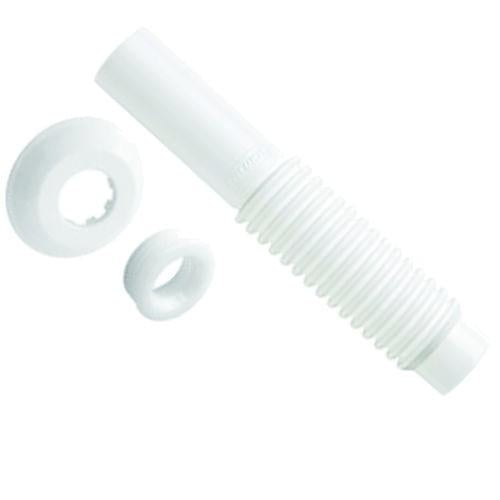 BLUKIT TUBO DE LIGACAO AJUSTAVEL BRANCO P/ VASO SANIT. 260MM