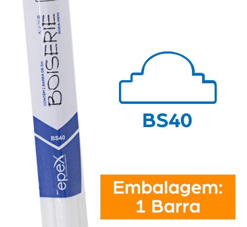 Moldura Boiserie Roda-Meio BS40 2m