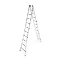 Escada Extensível Mor 2x14 Degraus 7,01m Em Alumínio
