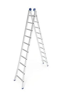 Escada Extensível Mor 2x14 Degraus 7,01m Em Alumínio