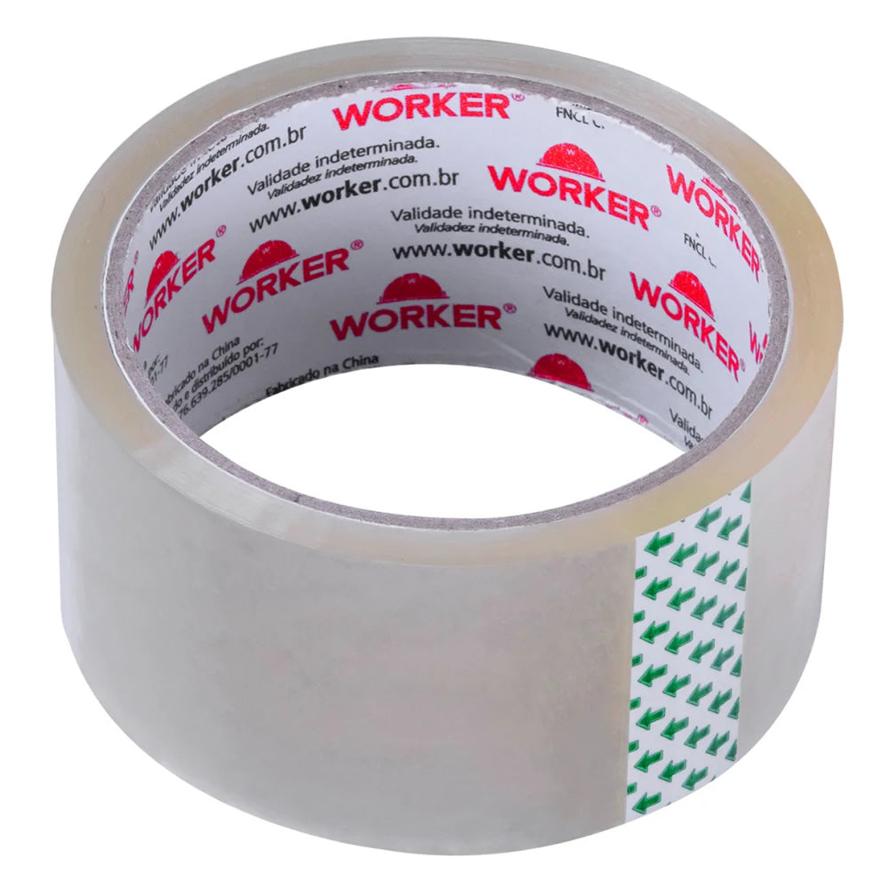 FITA EMBALAGEM 48MM X 45MTS TRANSPARENTE WORKER