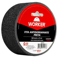 Fita Antiderrapante Worker Preta 5cm X 20m
