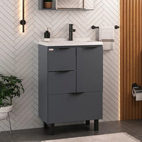 Gabinete para Banheiro Luiza 60 com Pés Chumbo - Fabribam