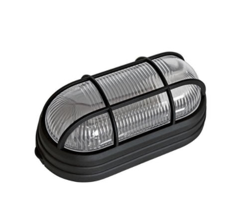 Luminária Mini Tartaruga Marina Dital com Grade Oval Preta 20cm