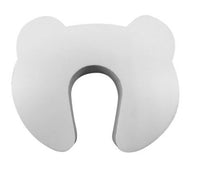 Protetor De Porta Em Eva Formato Urso Branco Bemfixa