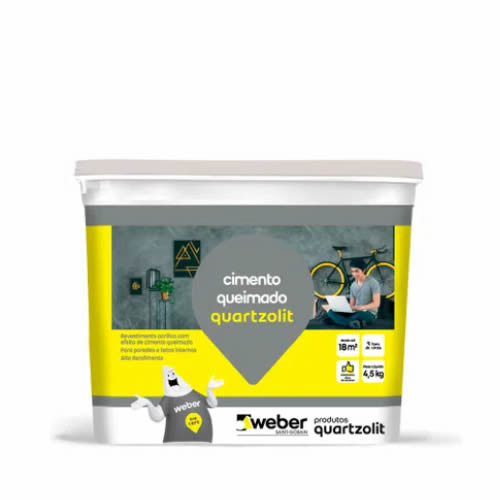 CIMENTO QUEIMADO QUARTZOLIT FERRUGEM BD 4,5KG