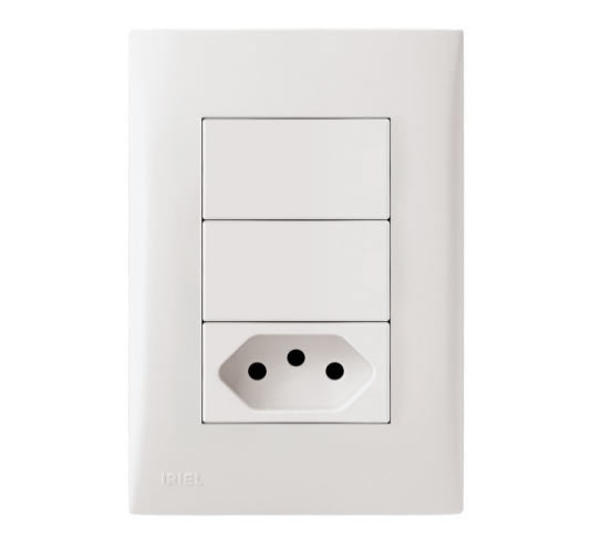 IRIEL IMPERIA 2 INT.SIMPLES+ 1TOM.2P+T 10A 3 PINOS NBR14136