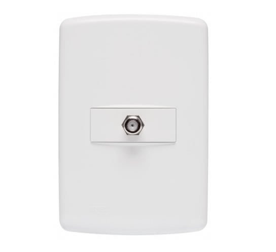 IRIEL DUALE UP 1 TOMADA P/CABO COAXIAL