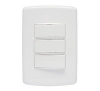 Interruptor Simples 3 Teclas Iriel Duale Up Soprano