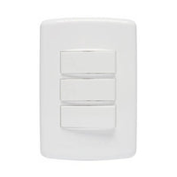 Interruptor Simples 3 Teclas Iriel Duale Up Soprano