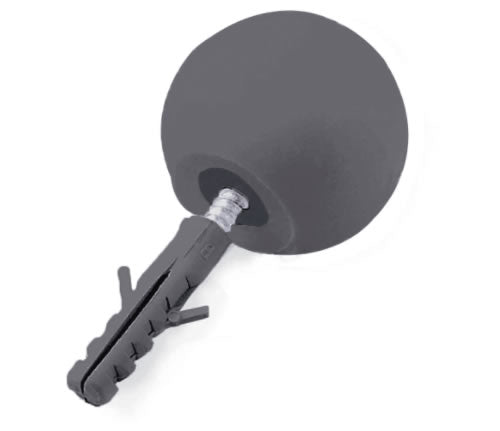 BEMFIXA CART.BATENTE BOLA CINZA P/PORTA