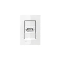 Conjunto 1 Tomada 2p+t 20a Linha Iris Soprano Branco