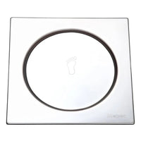 Ralo Inox Quadrado Meber Com Fecho Pressão 15x15cm