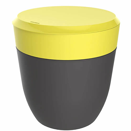 LIXEIRA 2,5L AMARELA / CINZA - CRIPPA