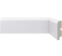Rodapé Santa Luzia 70mm x 15mm x 2,40m Branco Ref. 446BR
