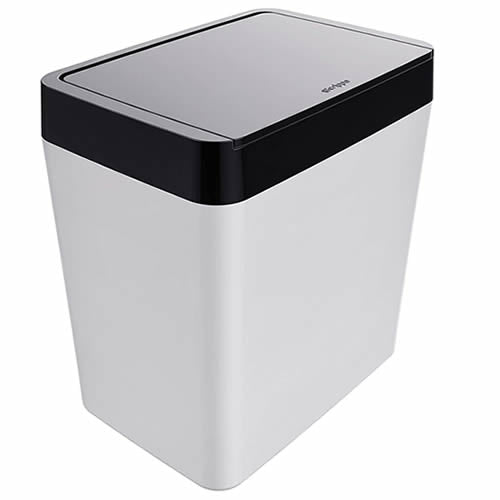 LIXEIRA 5L PRETA / BRANCA - CRIPPA