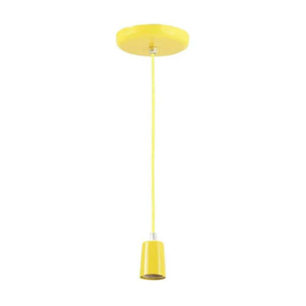 Pendente Vision Dital Alumínio Amarelo 1 Lâmpada