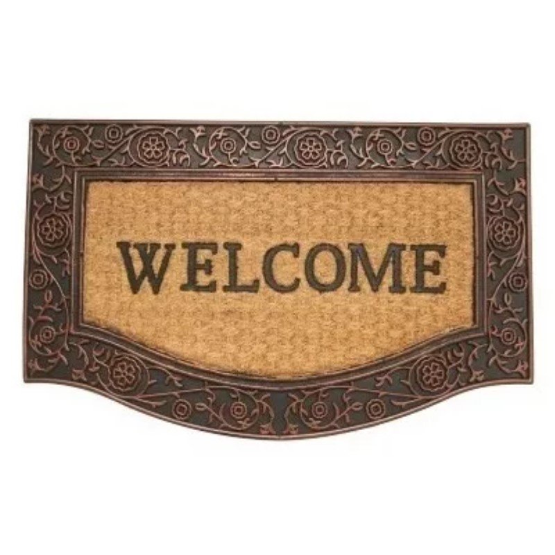 TAPETE KAPAZI FIBRA DE COCO  45CM X 75CM WELCOME