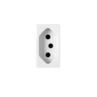 Módulo Tomada 20a 3 Pinos Linha Iris Soprano Branco