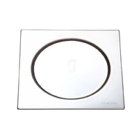 Ralo Inox Quadrado Meber Com Fecho Pressão 10x10cm