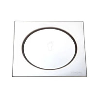 Ralo Inox Quadrado Meber Com Fecho Pressão 10x10cm