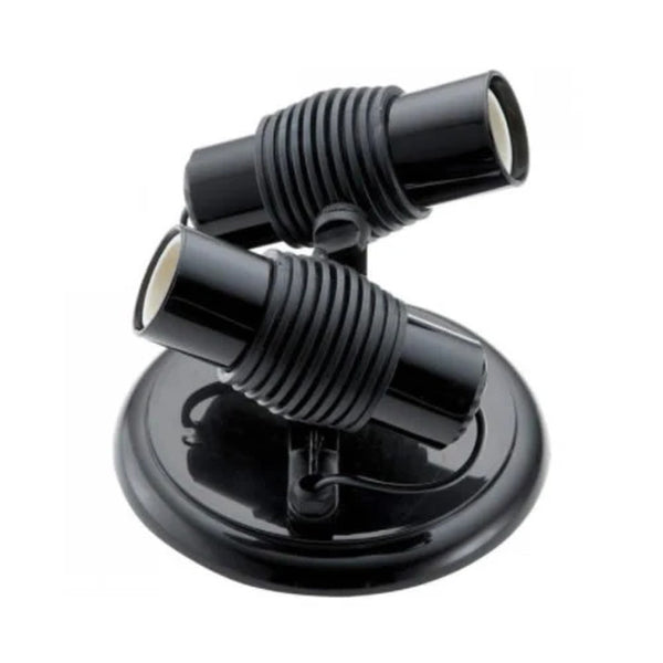 Luminária Spot Infinity Dital 2 Lâmpadas E27 Preto