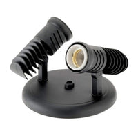 Spot De Sobrepor Dital Pop Circular 2 Lâmpadas Preto