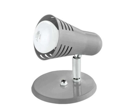Luminária Spot Retrô Dital 1 Lâmpada E27 Metal Escovado