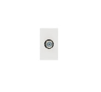 Módulo Tomada Cabo Coaxial Terminal Iriel Iris Branco